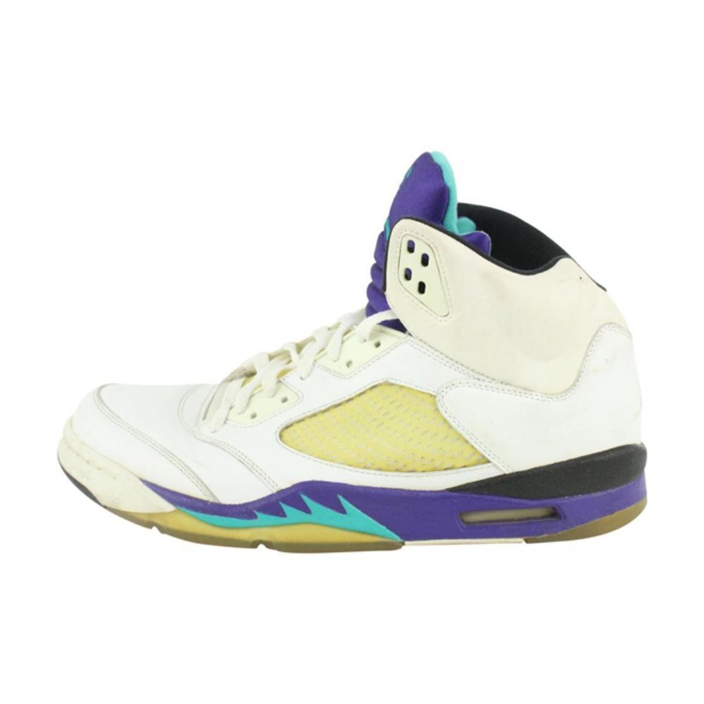 Nike 2006 Men's 13 US Grape White Air Jordan 5 V Sneaker 314259-131